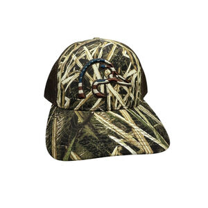 Ducks Unlimited Mossy Oak Camo Baseball Hat Cap Officially Licensed Patriot NWT
